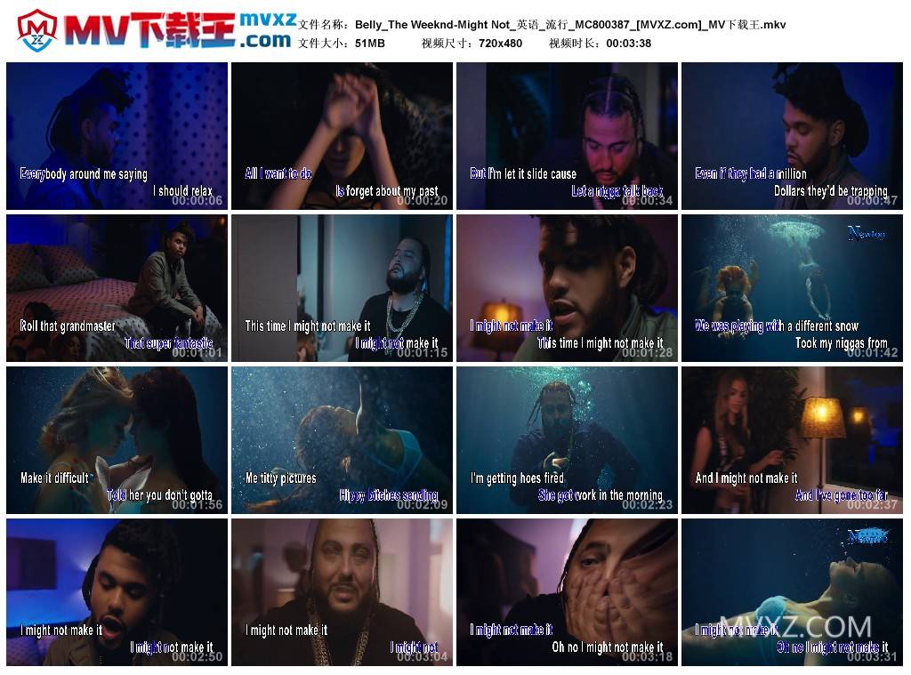 Belly_The Weeknd-Might Not_英语_流行_MC800387